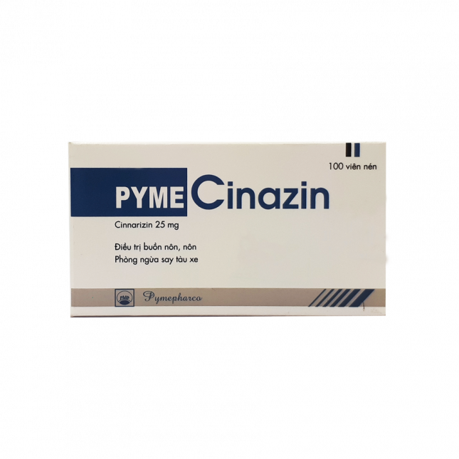 [T04196] PymeCinazin 25mg Pymepharco (Lọ/100v)