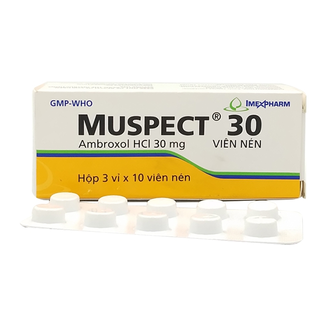 [T04217] Muspect Ambroxol HCL 30mg Imexpharm (H/30v)