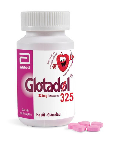 [T04221] Glotadol Paracetamol 325mg Abbott (Lọ/200v) Date 06/2027