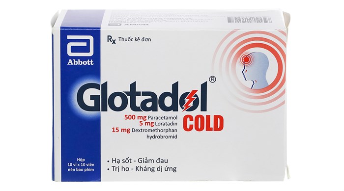 [T04222] Glotadol Cold Paracetamol 500mg Abbott (H/100v) 