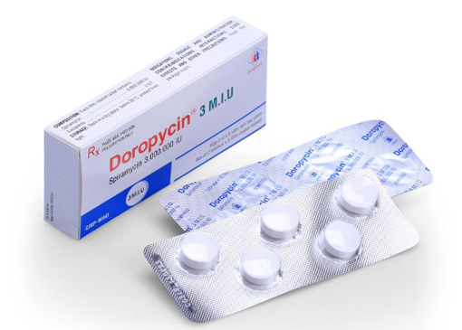 [T04269] Doropycin Spiramycin 3 MIU Đồng Tháp (H/10v)