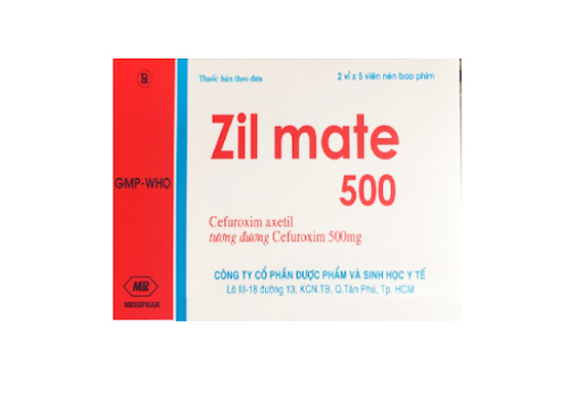 [T04282] Zil mate Cefuroxim 500mg Mebiphar (H/10v)