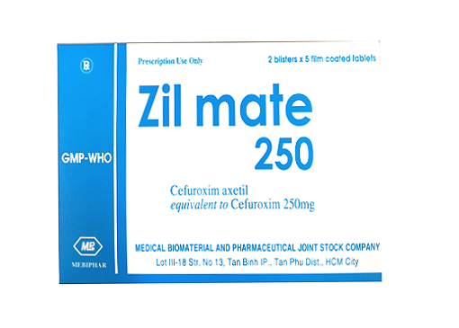 [T04283] Zil mate Cefuroxim 250mg Mebiphar (H/10v)