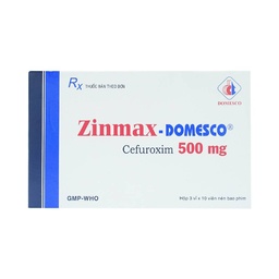 [T04284] Zinmax Cefuroxim 500mg Domesco (H/10v) date 12/2025