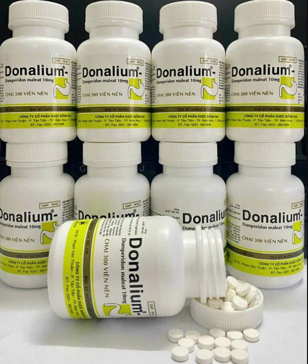 [T04307] Donalium Dn Domperidon 10mg Đồng Nai (Lọ/300v)