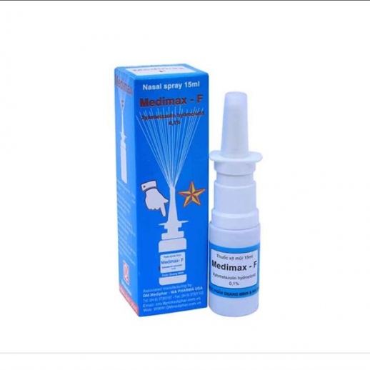 [T04398] Medimax F xịt mũi Quang Minh ( Cọc/ 10 Lọ/15ml) 