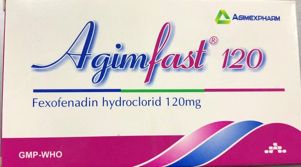 [T04416] Agimfast Fexofenadin 120mg  Agimexpharm (H/20v)
