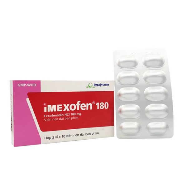 [T04424] Imexofen Fexofenadin 180mg Imexpharm (H/30v)
