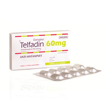 [T04426] Telfadin Fexofenadine 60mg Đà Nẵng (H/10v)