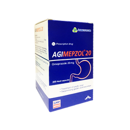 [T04475] Agimepzol Omeprazole 20mg Agimexpharm (Lọ/200v)