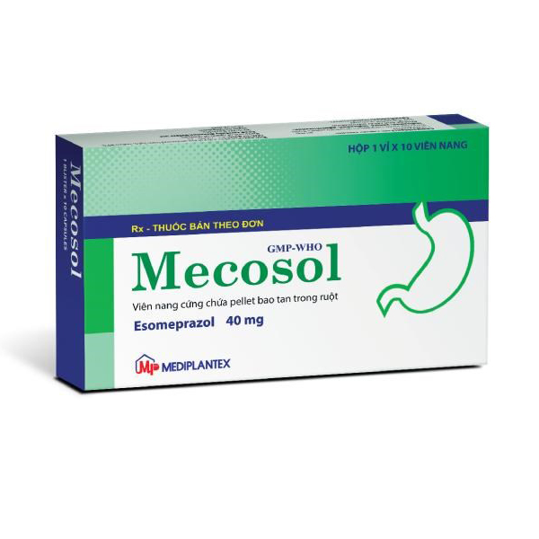 [T04485] Mecosol Esomeprazol 40mg Mediplantex (H/10v) Date 06/2026