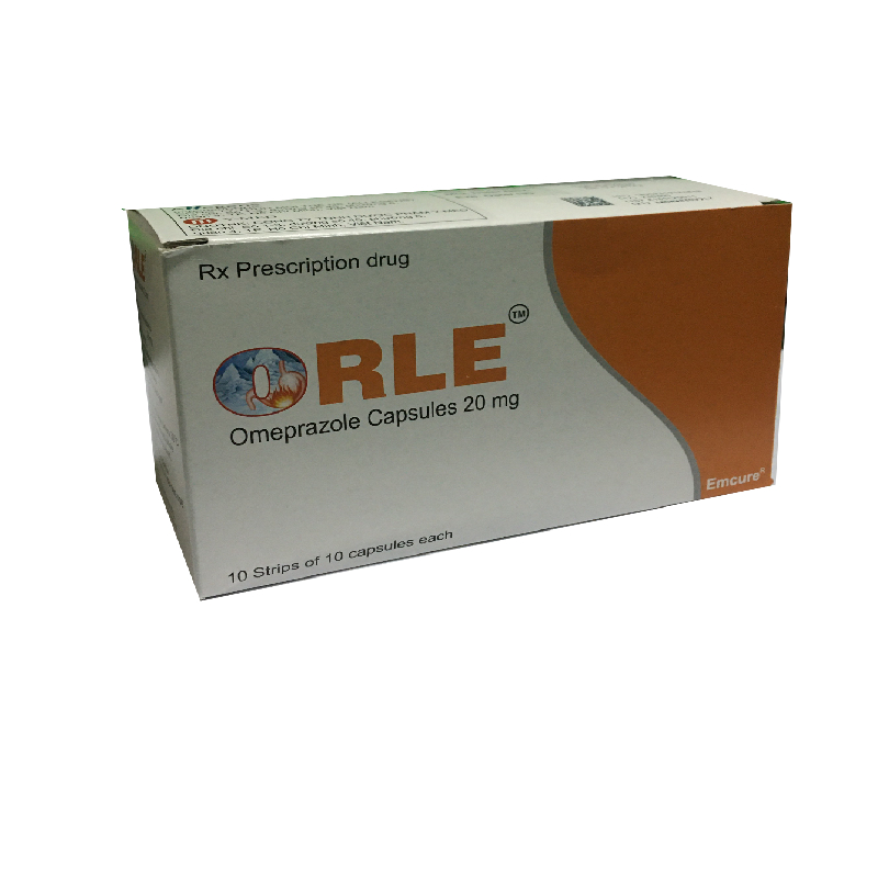 [T04494] Orle Omeprazol 20mg Emcure Pharm Ấn Độ (H/100v)