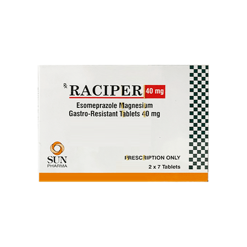 [T04496] Raciper Esomeprazole 40mg Sunpharma Ấn Độ (H/14v)