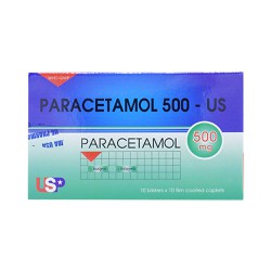 [T04505] Paracetamol 500mg US USP (H/100v)