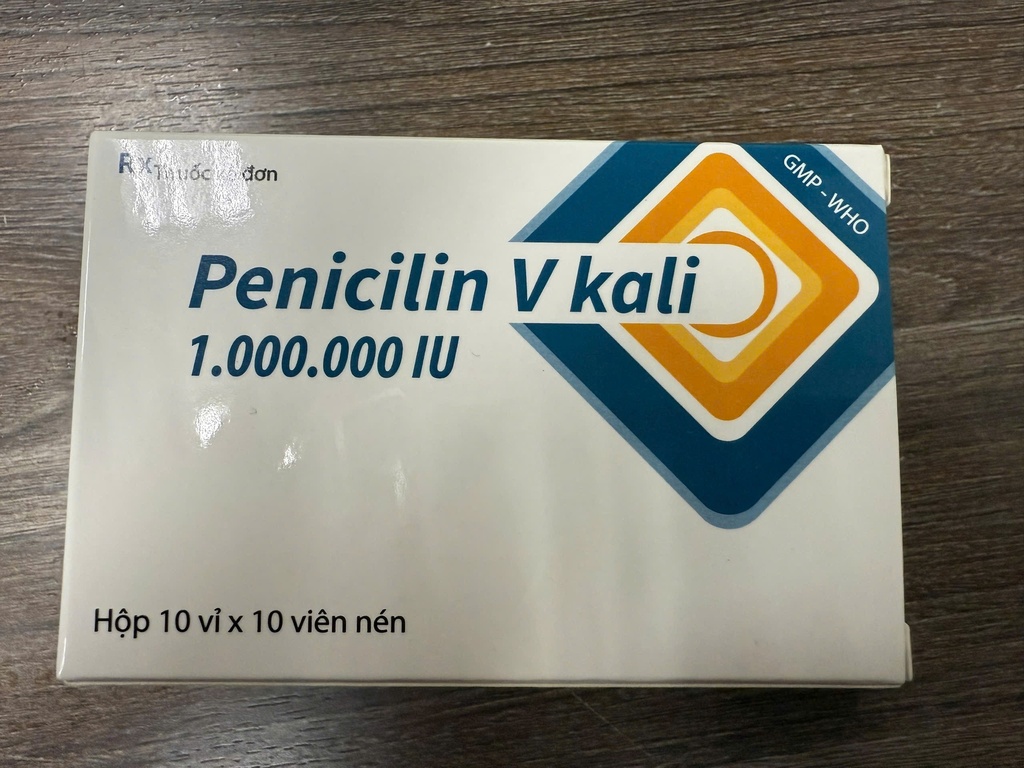 [T04525] Penicilin V Kali 1.000.000 IU Thanh Hóa (H/100v)