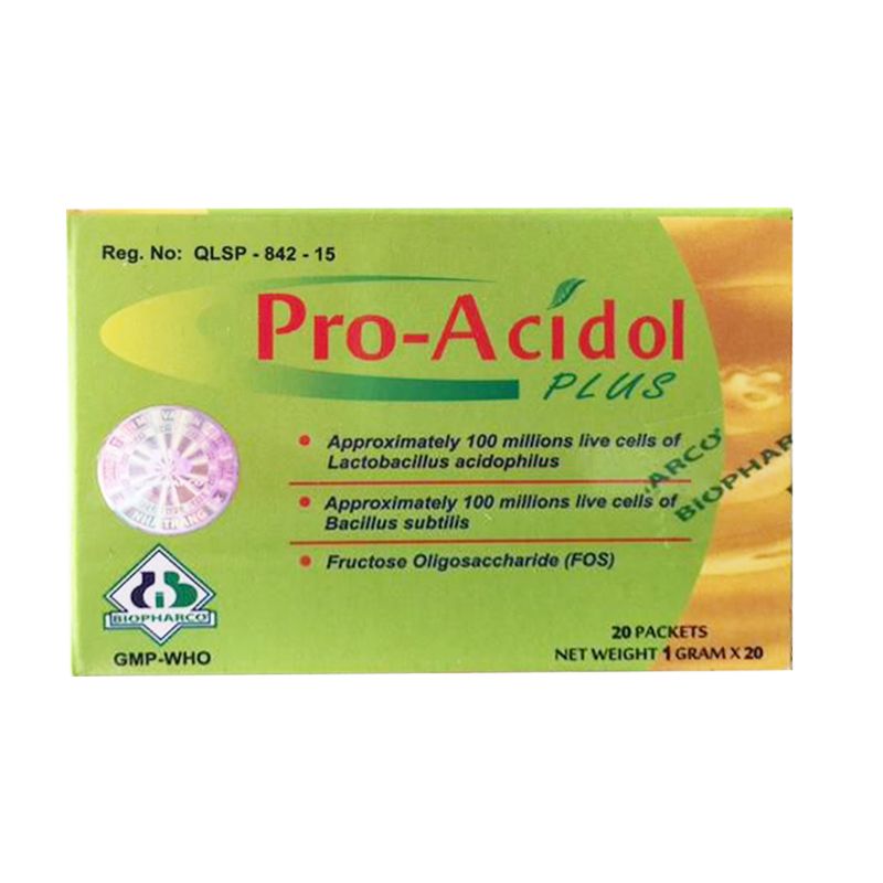 [T04574] Pro Acidol plus men tiêu hóa Biopharco (H/20gói)