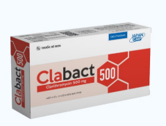 [T04622] Clabact Clarithromycin 500mg DHG Hậu Giang (H/20v) 