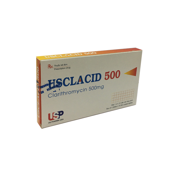 [T04631] Usclacid Clarithromycin 500mg USP (H/10v)