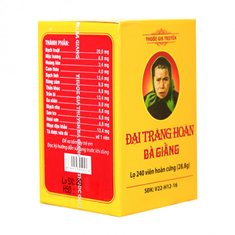 [T04643] Đại Tràng Hoàn Bà Giằng (Lọ/240v) date 05/2027