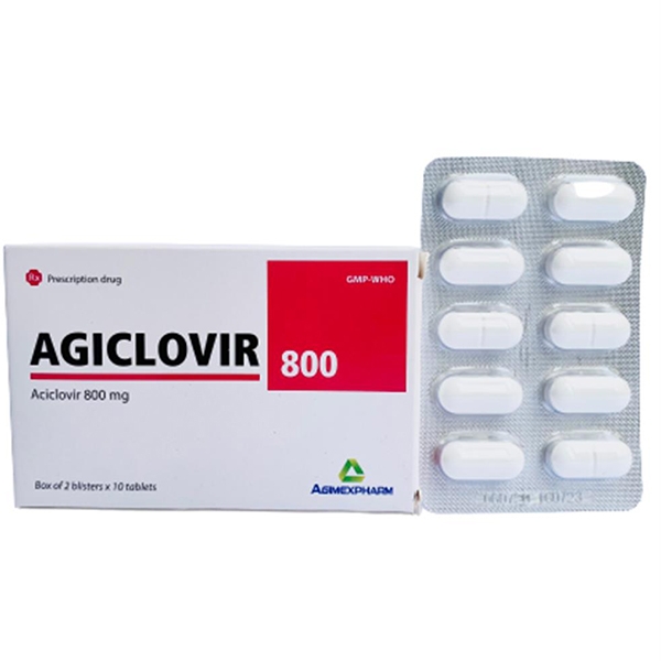 [T04682] Agiclovir Acyclovir 800mg Agimexpharm (H/20v)