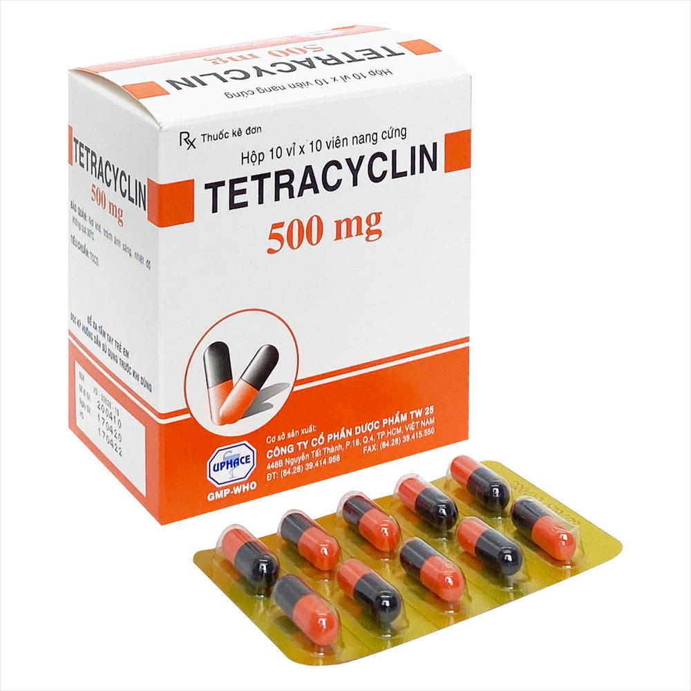 [T04694] Tetracylin 500mg TW25 Uphace (H/100v)