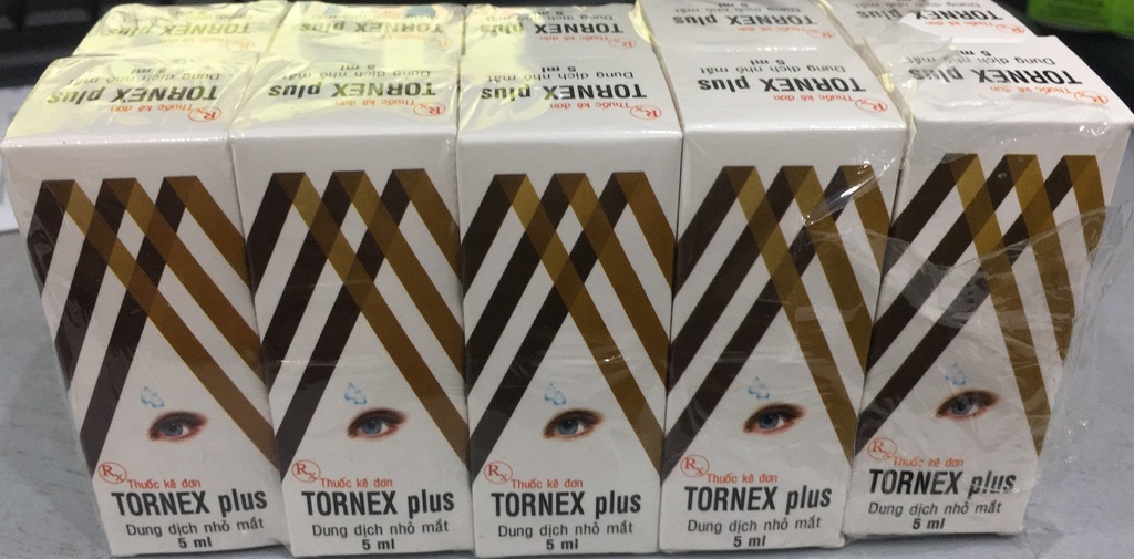 [T04728] Tornex plus nhỏ mắt Quang Minh (Cọc/10lọ/5ml) Date 06/2027