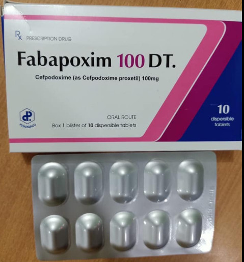 [T04745] Fabapoxim Cefpodoxim 100mg TW1 Pharbaco (H/10v)