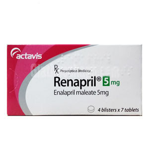[T04793] Renapril Enalapril 5mg Balkanpharma Bulgari (H/28v)