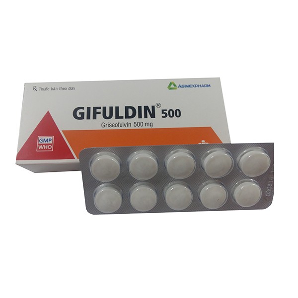 [T04809] Gifuldin Griseofulvin 500mg Agimexpharm (H/20v)