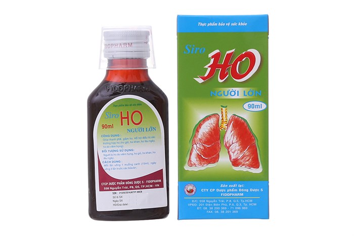 [T04925] Siro Ho người lớn Đông Dược 5 (Lọ/90ml)