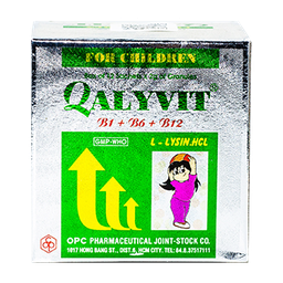 [T05010] Qalyvit B1 B6 B12 cốm TE OPC (H/12gói/2g)