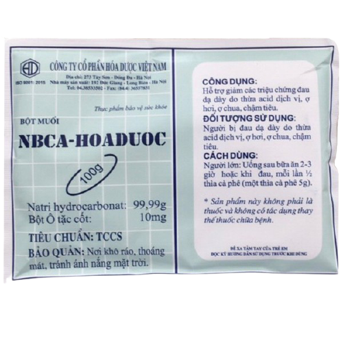 [T05041] Nbca Hóa dược bột muối Hóa Dược (Gói/100g) (Nabica)