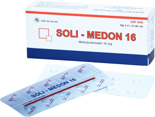 [T05106] Soli Medon Methylprednisone 16mg Bình Định (H/30v)