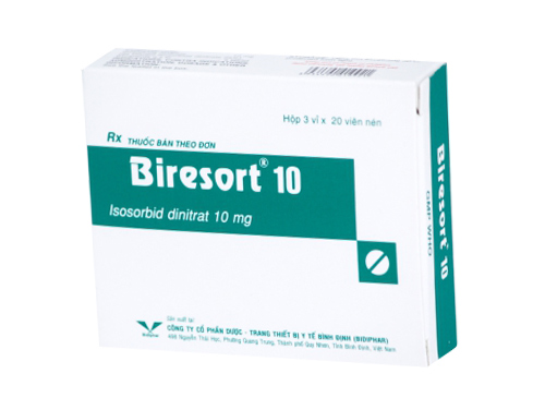[T05109] Biresort isosorbid 10mg Bình Định (H/60v)