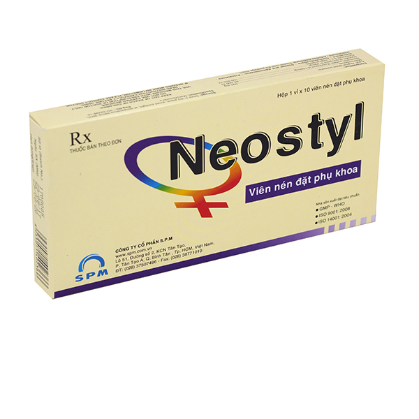 [T05124]  Neostyl Viên Đặt Phụ Khoa SPM (H/10v)