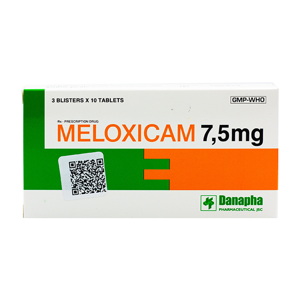 [T05134] Meloxicam 7.5mg Đà Nẵng (H/30v)