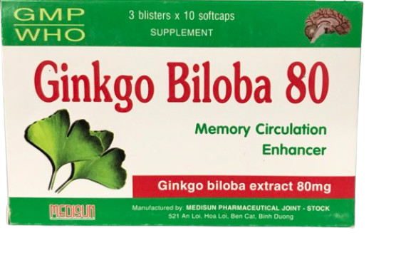 [T05162] Ginkgo Biloba 80 Medisun (H/30v)