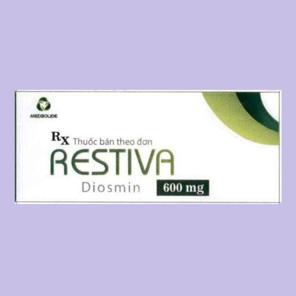 [T05164] Restiva Diosmin 600mg Medisun (H/30V)
