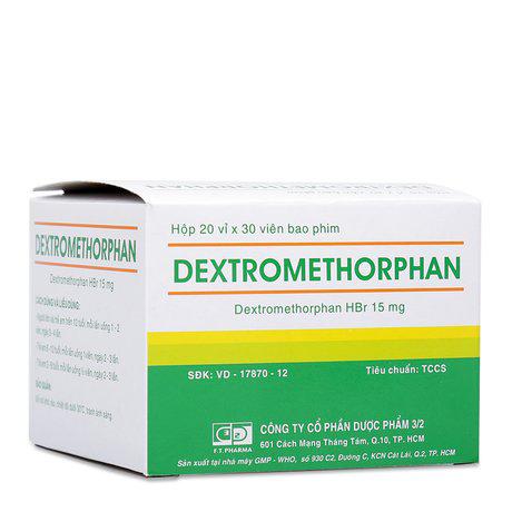 [T05225] Dextromethorphan 15mg DP 3/2 (H/600v)