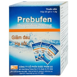 [T05245] Prebufen Ibuprofen 200mg DP 3/2 (H/20gói/1.5g)