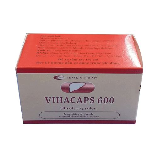 [T05272] Vihacaps 600 Phospholipid 600mg Belarus (H/50v) Date 11/2027