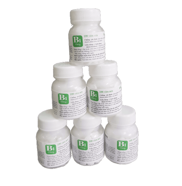 [T05294] Vitamin B1 Nghệ An (Cọc/10lọ/100v)