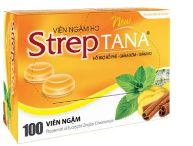 [T05321] Streptana Viên Ngậm Ho Tân Á  (H/100v)