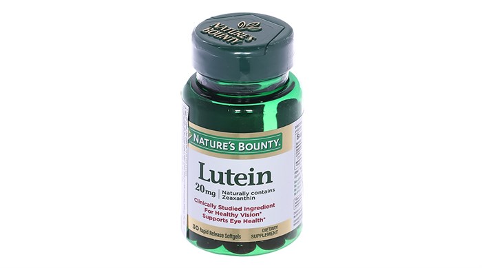 [T05343] Lutein 20mg Nature’s Bounty Mỹ (Lọ/30v) date 03/2025