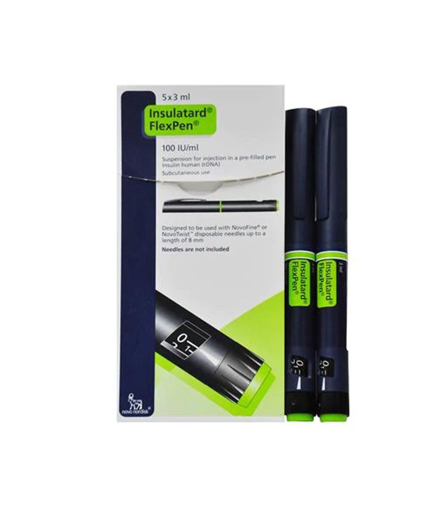 [T05395] Insulatard Flexpen 100IU/ml bút tiêm tiểu đường Novonordisk (1bút/3ml) date 12/2026