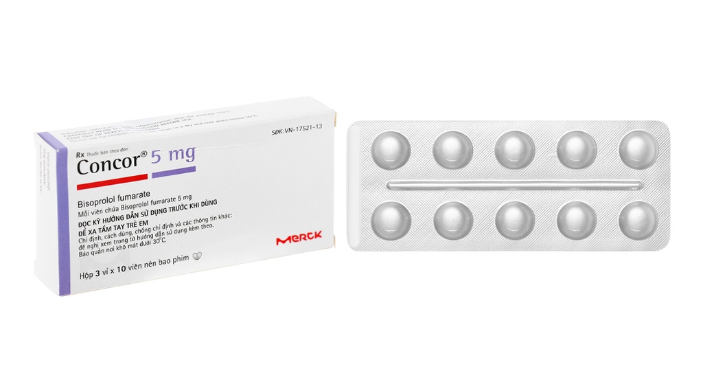 [T05491] Concor 5mg Bisoprolol Merck (H/30v) Date 04/2027