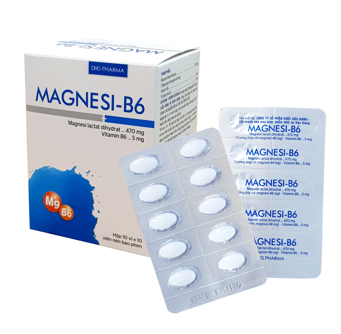 [T05506] Magnesi B6 DHG Hậu Giang (H/100v)