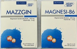 [T05506] Mazzgin B6 (Magne B6) DHG Hậu Giang (H/100v)