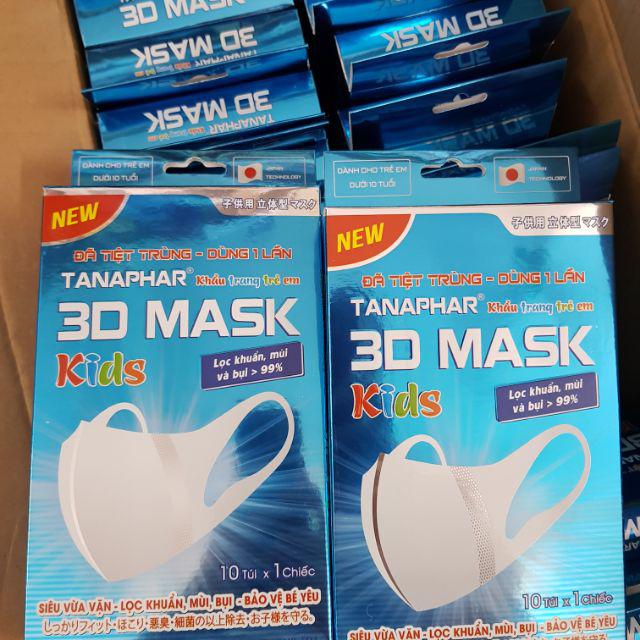 [T05522] Khẩu trang trẻ em 3D Mask Kids Tân Á (H/10c)