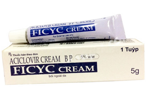 [T05552] Ficyc cream acyclovir kem bôi  Ấn Độ (Tuýp/5g) Date 08/2027